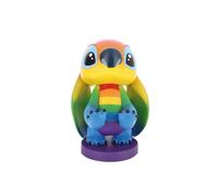 Figurine Disney Stitch Rainbow - EXQUISITE GAMING - Cable Guys - Support écouteurs, smartphone ou petit accessoire - 20 cm
