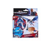 Figurine Captain America 10 cm : Commande de Vol - Personnage Avengers articulée - Brave New World - dc - Jouet Garçon