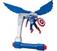 Figurine Captain America 10 cm : Commande de Vol - Personnage Avengers articulée - Brave New World - dc - Jouet Garçon