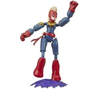 Figurine Captain Marvel Bend & Flex - MARVEL - Figurines 15 cm - Rouge - Mixte - Extérieur