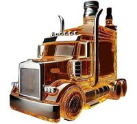 Figurine & Carafe Whisky 300ml: Voiture Forme - Bouteille Vin Vide 3D Créative Thème Voiture Multicolore CARAFE A DECANTER