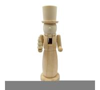 Figurine Casse-Noisette 25 Cm en Bois À Concevoir Vous-Même - Soldat Casse-Noisette en Bois De Noël, Ornements De Casse-Noisettes Vierges Non Peints Figurines Inachevées Marionnette Soldat
