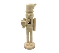 Figurine Casse-Noisette 25 Cm En Bois À Concevoir Vous-Même - Soldat Casse-Noisettes En Bois De Noël, Ornements De Casse-Noisette Vierges Non Peints Figurines Inachevées Marionnette Soldat En Noyer