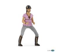 Figurine cavalière fashion rose Papo