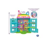 Gabby's Dollhouse Gabby et la Maison Magique - Gabby Dollhouse - Maison de Poupée Interactive Avec 1 Figurine + 15 Accessoires - Thème Fête - Jouet Gabby Et La Maison Magique - Gabby Chat - Jouet Enfant 3 Ans +