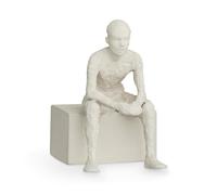 Kähler Le Réflecteur H14 cm Sculptures de caractères Non émaillé, Blanc