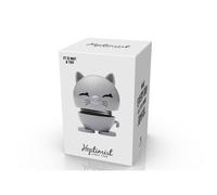 Figurine chat gris clair