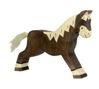 Figurine Cheval au galop, marron