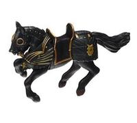 Papo -39276 -Cheval en armure noire -Le Médiéval - Fantastique - Figurine à collectionner -Figurine peinte à la main -Pour enfant - Filles et garçons - A partir de 3 ans