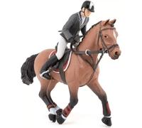 Figurine cheval de concours et son caval