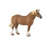 Figurine cheval de trait belge Collecta - Marron - 18 cm
