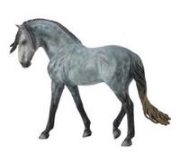 Figurine cheval : deluxe 1:12 : etalon andalou dark dapple grey figurines collecta G