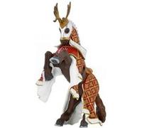 Figurine cheval du maître des armes cimier cerf rouge papo Rouge G