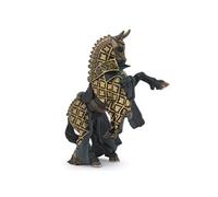 Figurine Papo Cheval du Maître des armes cimier taureau G