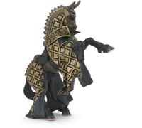 Papo -39918 -Cheval du Maître des armes cimier taureau -Le Médiéval - Fantastique - Figurine à collectionner -Figurine peinte à la main -Pour enfant - Filles et garçons - A partir de 3 ans