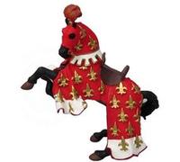 Papo – Figurine Cheval du prince Philippe rouge – Peinte à la main – À partir de 3 ans