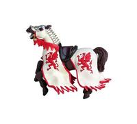 Figurine cheval du roi au dragon rouge