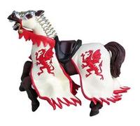 Papo Figurine Cheval du roi au dragon rouge – Le Monde Médiéval – Pour enfant – Intérieur