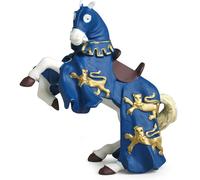 Figurine cheval du roi richard bleu
