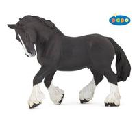 Figurine Cheval etalon shire noir Papo