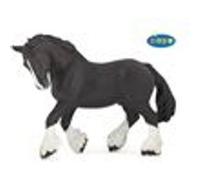 Figurine Cheval etalon shire noir Papo Multicolore