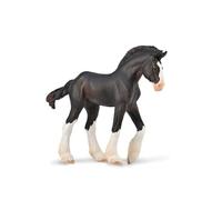 Figurine Cheval (M): Poulain Noir Clydesdale Figurines Collecta Noir G