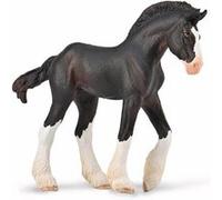 Figurine Cheval (M): Poulain Noir Clydesdale Figurines Collecta Noir G