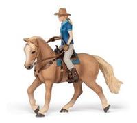 Figurine cheval western et sa cavalière G