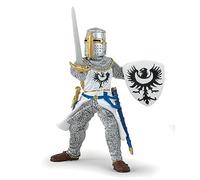 Figurine Chevalier Blanc à l'Épée Réaliste Collection Fantastique 3 Ans | Jeu créatif héros médiéval | peint à la main | pièce à exposer et à bien collectionner | idée cadeau original fille garçon