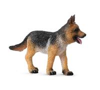 Figurine - Chiot Berger Allemand - Peinte à la main - Multicolore - 6.5 x 2 x 4 cm