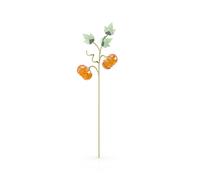 Figurine citrouille Swarovski Garden Tales Cristaux orange et verts et tige finition or champagne bross Fait partie de la collection Garden Tale