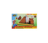 Jakks Pacific Figurine Super Mario – Niveau Final – Articulée 6,35 cm – Coffret Parcours