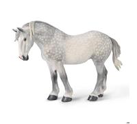 Collecta Deqube 90180029 - Jument Percheron Gris moucheté - Figurine à Collectionner - Taille XL - +3