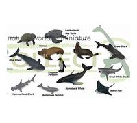 Collecta – Set de 12 figurines A1107 – Mini animaux marins réalistes 7–11 cm multicolore – 3+