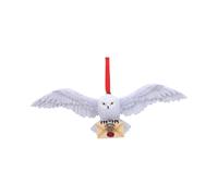 Nemesis Now Décoration en résine festive Harry Potter Hedwige à suspendre Blanc 13 cm B5625T1