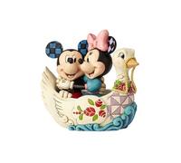 Figurine Collection Mickey Et Minnie Bateau Cygne