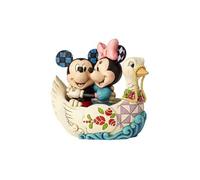Figurine Collection Mickey Et Minnie Bateau Cygne