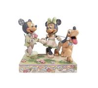 Figurine Collection Mickey, Minnie et Pluto White Woodland
