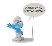 Plastoy Figurine de collection bulle "Comment ça Schtroumpf ?"