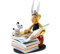 Plastoy Figurine COLLECTOYS Astérix Pile d'albums – Édition limitée, Peinte à la main, 23 cm