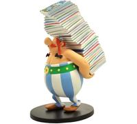 Figurine - COLLECTOYS - Obélix Pile d'Albums - Inspirée des albums d'Astérix - Pour collectionneurs - Mixte