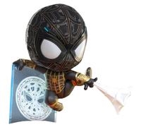 Figurine Cosbaby stylisée sous licence officielle Marvel Spider-Man noir et or
