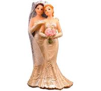 Figurine Couple Mariées Homosexuel - Femme - FOLAT - Accessoire tendance pour une décoration de mariage réussie