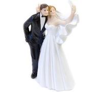 figurine couple mariés selfie photo fun 14cm - hobi suj4960 Blanc G