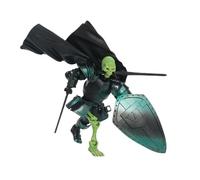 Figurine Crâne Action - Design Cool Articulations Mobiles | Modèle Statuette | 14cm ABS Chevalier Squelette Médiéval Armure 360° Multi-articulée Montage Nécessaire Pour Chambre Salon Bureau Décor Bur