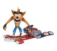 Crash Bandicoot 5.5-Inch Crash W / Jet Board de Luxe Action Figurine