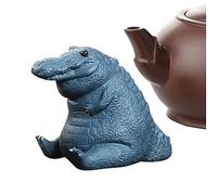 Figurine Crocodile - Animal de Compagnie - Éléphant Violet - Cérémonie du thé - Plateau à thé Fait à la Main - Plateau à thé pour Animaux de Compagnie - Statue Crocodile - Cadeau pour Les
