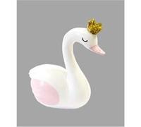 1 sujet cygne en résine-baptême fille - Décoration gâteau baptême, anniversaire.