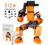 Figurine D' Action | Figurine Robot 3D Imprimée | Figurne Articulée Stop Motion Flexible Et Modulable, Jouet Créatif Unique pour Collection, Décoration, Et Adultes Passionnés