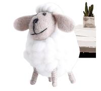 Figurine d’agneau en feutre faite à la main, mouton en feutre de laine | Moutons en laine feutrée Charme d’agneau en laine pour décor d’arb